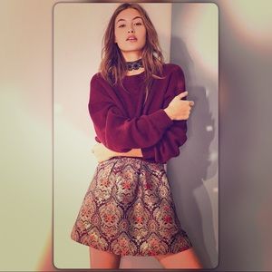 {Kimchi Blue} Penny Jacquard Mini Skirt
